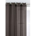 thumbnail image 2 of HLC.ME 2 Piece Sheer Window Curtain Grommet Panels (Chocolate Brown) - 95" Inch Long, 2 of 4