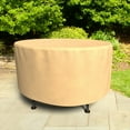 thumbnail image 3 of Budge Medium Beige Patio Outdoor Round Table Cover, All-Seasons, 3 of 10