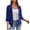 Navy, variant on Cotton 3/4 Sleeve Cardigan Womens Bolero Shrugs Open Front Lightweight Soft Outwear Coverups (2XL, Black)