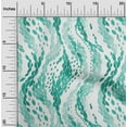 thumbnail image 2 of oneOone Cotton Flex Turquoise Green Fabric Abstract Sewing Material Print Fabric By The Yard 40 Inch Wide, 2 of 4