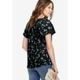 thumbnail image 5 of Ellos Women's Flutter Sleeve Blouse Tunic, 5 of 5