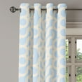 thumbnail image 3 of Ambesonne Grommet Curtain, , 50"x63", Pale Azure Blue and Champagne, 3 of 5