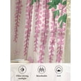 thumbnail image 6 of Sheer Curtains 72 inches Long, Japanese Harmony Cute Akita Cherry Blossoms Cartoon Light Filtering Sheer Window Curtains Rod Pocket Voile Drapes for Bedroom Living Room, 52"W x 72"L 2 Panels, 6 of 7