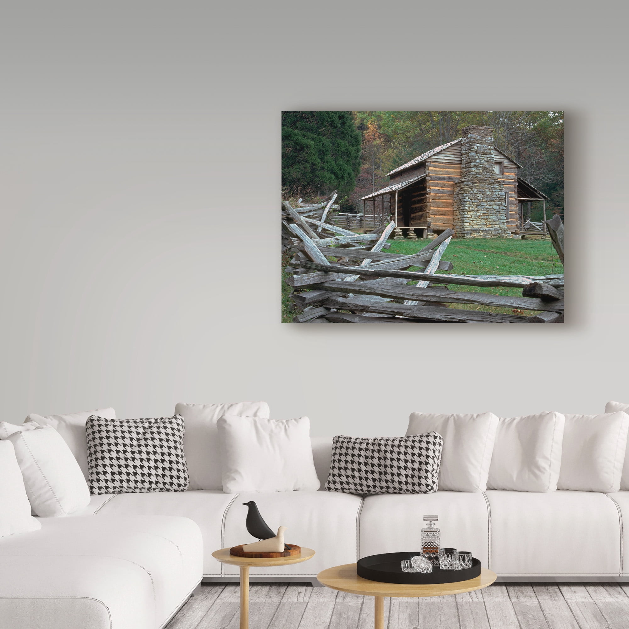 Trademark Fine Art 'Oliver Cabin, Tn' Canvas Art by J.D. Mcfarlan