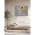 thumbnail image 5 of Sunflowers Wall Art for Living Room,Canvas Picture Wall Decor for Bathroom Bedroom,Modern Bee You Are My Sunshine Grey Painting Artwork for Office Kitchen Hallway Dining Room Home Decorations 20"x24", 5 of 8