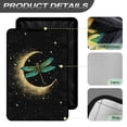 thumbnail image 4 of POLERO RV Entry Door Window Shade Sunshade Hook and Loop Fastener Camper Privacy Entrance Sun Blackout Fabric 17.3" x 26" (Green Dragonfly Moon Stars), 4 of 7