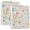Pastel Wildflower Garden, variant on Haosy Hardcover 3 Ring Binder 1.5 Inch Ring Decorative Binder Organizer for Home School Office, Teal Ocean Water
