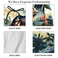 thumbnail image 4 of luoweisi Men's Beach Shorts Quick Dry Swim Trunks with Mesh Lining Cartoon Dinosaur L, 4 of 5