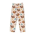 thumbnail image 4 of Xecao Forest Squirrel Nuts Men's Straight Lounge Pajama Pants: The Ultimate in Comfortable Sleepwear, 4 of 9