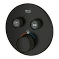 thumbnail image 3 of Grohe Grohtherm 291372430 Dual Function Thermostatic Valve Trim in Matte Black, 3 of 3