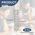 thumbnail image 2 of Compression Spring 8 mm OD 0.8 mm Wire 30 mm Free Length Extension Spring for DIY Projects (Silver Tone, Pack of 10), 2 of 7