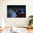 thumbnail image 3 of Elephant Stock Pirate Ship Wall Art - Horizontal Canvas Wall Art - Lobby Wall Decor - Kids And Nursery Canvas - Blue And Red Decor - 12" x 8", 3 of 8