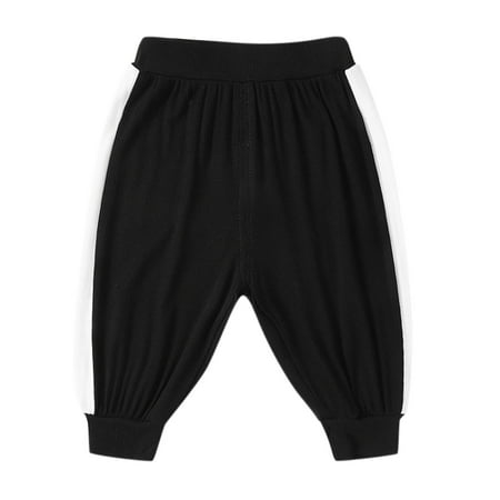 

Children Toddler Kids Baby Boys Girls Patchwork Ribbed Pants Trousers Outfits Clothes