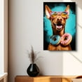 thumbnail image 4 of Pharaoh Hound Dog Canvas Wall Art,Pet Canvas Painting Puppy Artwork,Colorful-Watercolor Original Artwork Print For Bedroom, Bathroom Wall Art decor, 4 of 6