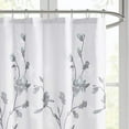 thumbnail image 3 of Madison Park Magnolia Floral Printed Burnout Shower Curtain, Aqua, 72x72", 3 of 4