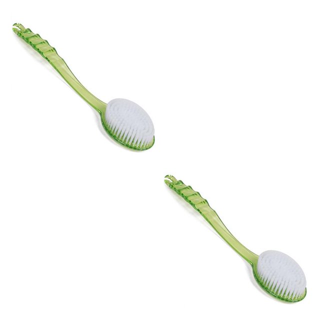 Cepillo exfoliante de baño Inteprter Masajeador corporal mango largo Verde 1 szt