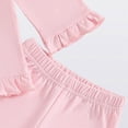 thumbnail image 4 of TOWED22 Toddler Girl Outfits Long Sleeve Print T-Shirt Dress and Leggings Toddler Girl Fall Winter Clothes,Red,2-3 Y, 4 of 7