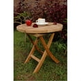 thumbnail image 3 of Anderson Teak Bahama 20" Round Patio End Folding Table In Natural, 3 of 4