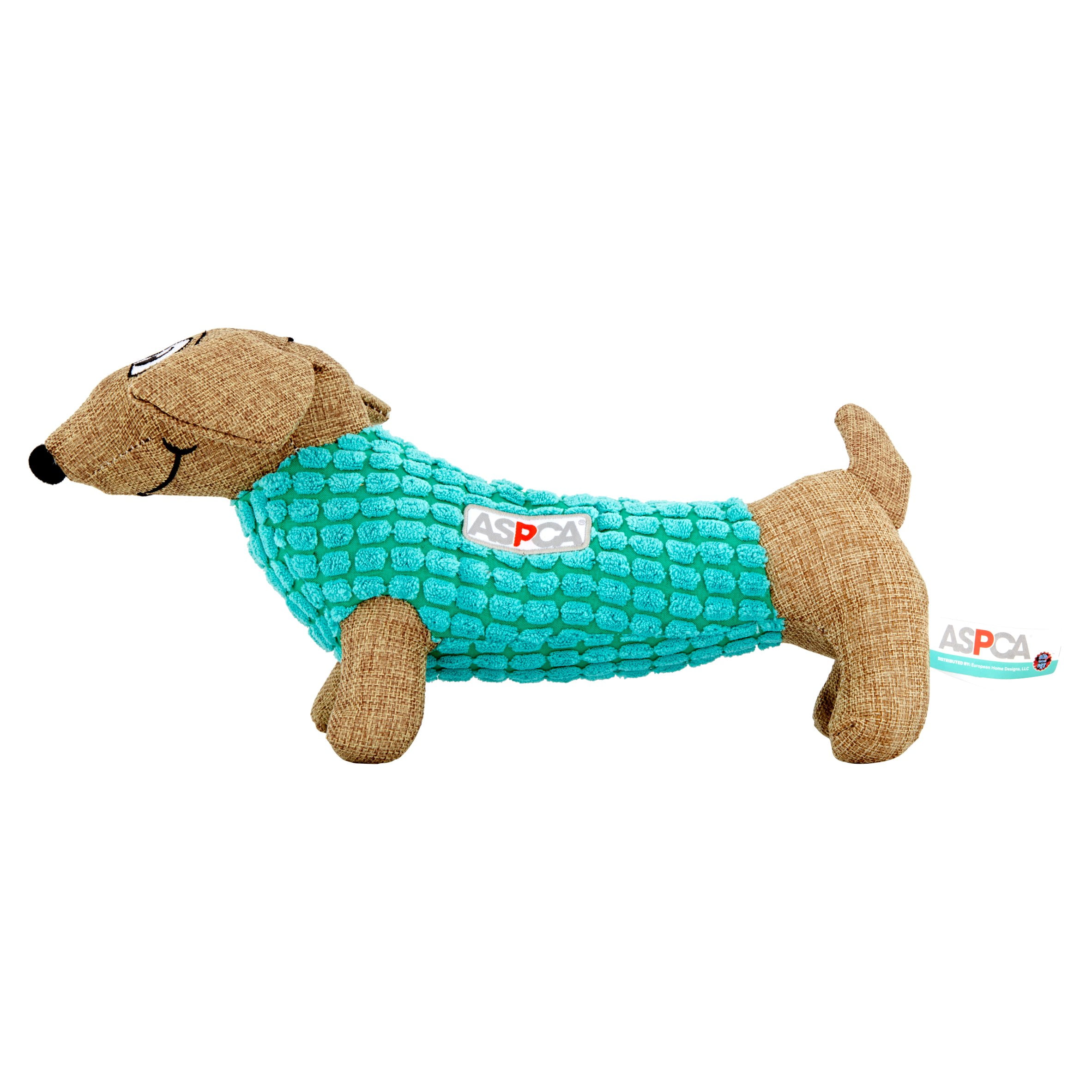 Aspca Orange Burlap Pixel Dachshund Dog Toy Walmart Com Walmart Com