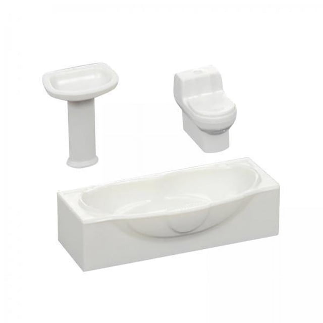 Ducha para muñecas,bañera y lavabo,Casa de juguete con lavabo y bañera,modelo de inodoro,accesorios,Mini casa de muñecas,modelo de baño,juguete educativo,Inodoro de simulación en