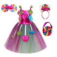 thumbnail image 1 of Festival Party Candy Dress Girls Purim Festival Fancy Lollipop Party Costume Niños Summer Tutu Vestidos Dressy Party Ball Gown7-8T L Gao Jinjia LED, 1 of 2