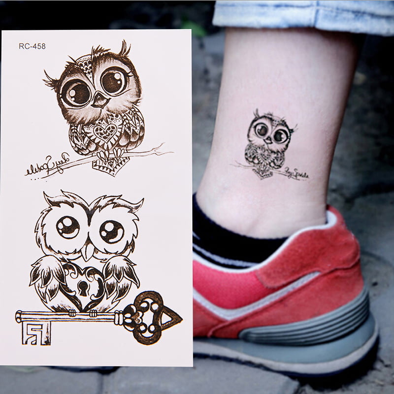 Buy Temporary Tattoo Owl Temporary Tattoo Wrist Tattoo Temporary Online in  India  Etsy