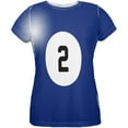 thumbnail image 1 of T-shirt pour Femmes Halloween Billard Pool Ball Two Costume, 1 of 2