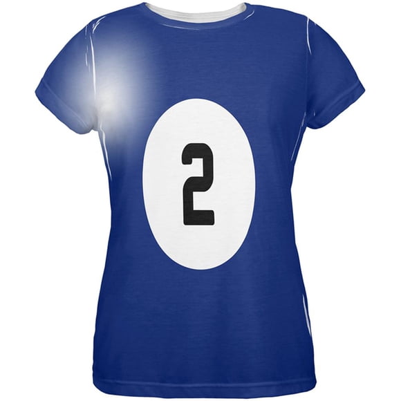 Halloween Billiard Ballon de Piscine Deux Déguisements T-Shirt pour Femmes