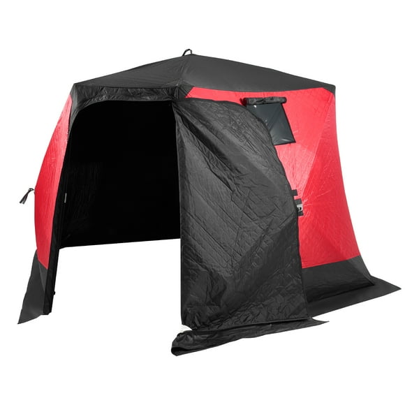 VEVOR Ice Fishing Tent, 6-8 Person Ourdoor Portable Ice Shelter, Pop-Up Ice Fishing Shanty Tent