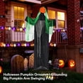 thumbnail image 5 of Halloween Pumpkin Decoration Motion Activated Light Up Sound Shaking Arms Ground Stake Prop Spooky Outdoor Yard Decor Scary Holiday Party Lawn Ornament Animated , B, 5 of 6