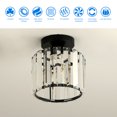 thumbnail image 3 of Lámpara Techo Cristal Con 3 Bombillas LED Casquillo E27 para Pasillo, 3 of 9