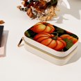 thumbnail image 7 of Thanksgiving Pumpkin Velvet Travel Organizer with Removable Compartment - Portable Jewelry Necklace Organizer Box - Gift, 7 of 7