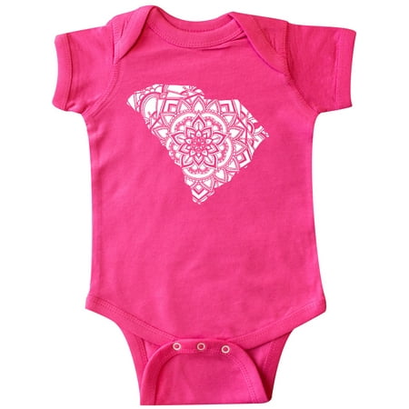 

Inktastic South Carolina Silhouette Mandala Gift Baby Boy or Baby Girl Bodysuit