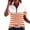 Khaki, variant on Kezqiaxn Womens Plus Size Tops Striped Short Sleeve Collared Work Shirts with Zipper Business Dressy Work Blouses