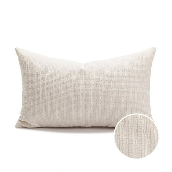 Zhuge Throw Pillow Cover 12x20 Decorative Cushion Case Farmhouse Pillowcase Modern Pillow Covers for Sofa,Couch, Living Room, Beige