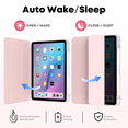 thumbnail image 5 of GKABXY for iPad (A16) 11th Generation Case 11 Inch 2025, iPad 10th Generation Case 10.9 Inch 2022, Slim Stand Hard PC Translucent Back Shell Smart Cover, Support Touch ID, Auto Wake/Sleep,Baby Pink, 5 of 8