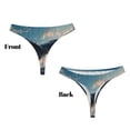 thumbnail image 3 of Balery Dancing Whale Tangas de Algodón para Mujer con Estampado – Ropa Interior Sexy, Transpirable, G-string-3X-Large, 3 of 6