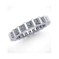 thumbnail image 3 of Natural 2.25Ct Princess Cut Diamond Bar Set Women's Anniversary Wedding Eternity Band Ring Solid 10k White Gold I SI2, 3 of 3