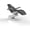 Dark Gray, variant on Silver Fox - Facial Bed and Exam Chair - 2271B (Shiny Black)