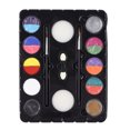 thumbnail image 3 of Body Paint Kit, Professional Dries Quickly 8 Face Paint Safe Face Paint Kit 2 Glitter Powder Easy To Apply  for Adult for Parties for Christmas, 3 of 8