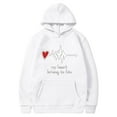 thumbnail image 2 of BLTIBY Valentine's Day Sweatshirt for Women Men Hoodies Autumn Spring Fleece Funny Love Heart Graphic Valentines Shirt Casual Round Neck Long Sleeve Pullover Tops with Pockets White S, 2 of 4
