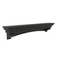 thumbnail image 4 of Saint Birch Black 72" Fireplace Mantel with Corbels and Arch, 4 of 8