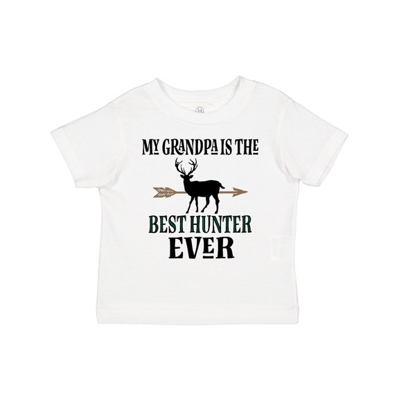 Inktastic Deer Hunting Grandpa Best Hunter Ever Boys Toddler T-Shirt