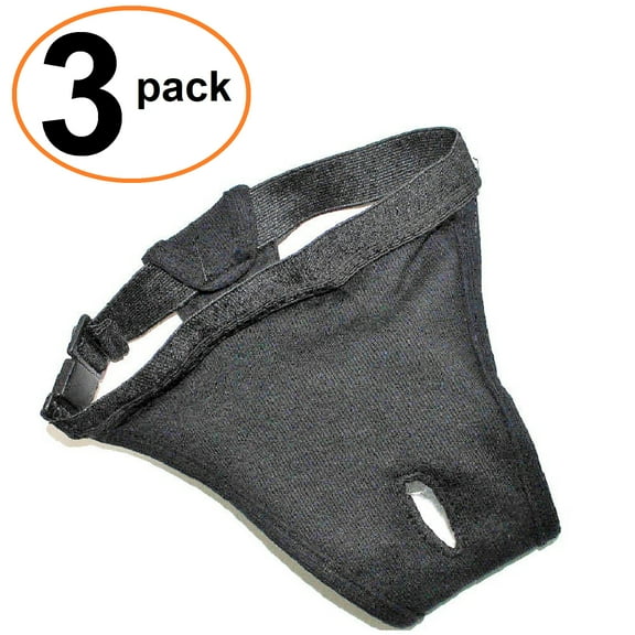 PACK of 3pcs Female DOG DIAPERS Sanitary Pants COTTON Stretch Elastic sz XS, S, M, L