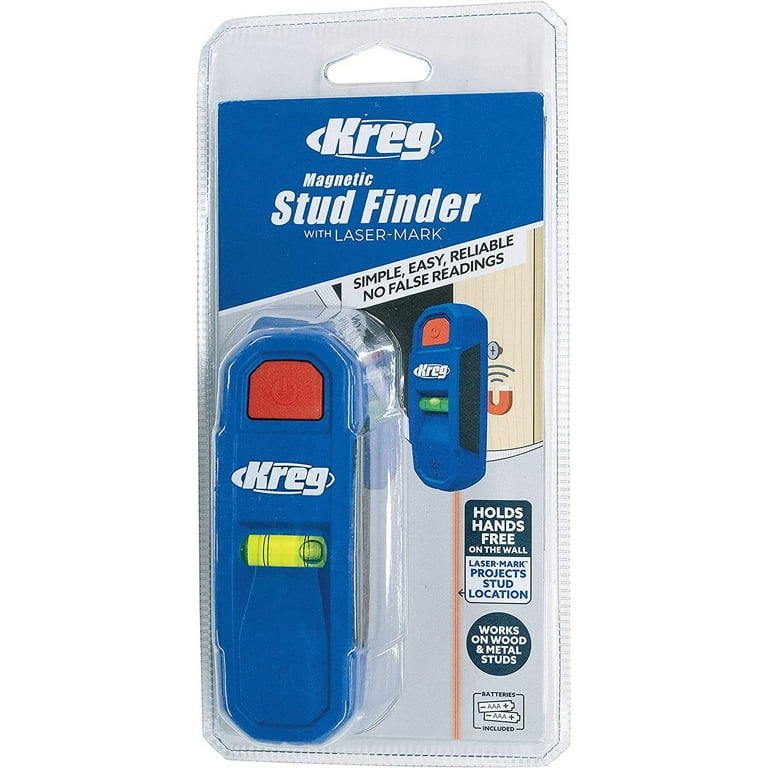 Kreg Magnetic Stud Finder with Laser-Mark - Uses 2 AAA Batteries, Free  Shipping