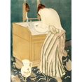 thumbnail image 2 of Cassatt, Mary 19x24 Gold Ornate Wood Framed with Double Matting Museum Art Print Titled - Woman Bathing, 2 of 4