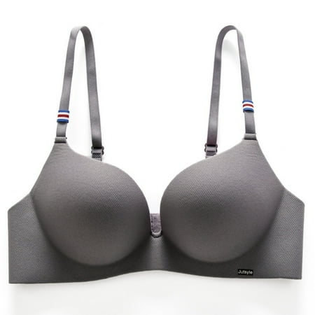 

Womens Deep U Breathable Comfort Push up Seamless Convertible Wire Free Bras