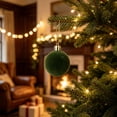thumbnail image 6 of 42-Pack Velvet Christmas Ball Ornaments Set, Flocked Hanging Baubles, Assorted Sizes, Xmas Tree Holiday Decor, 6 of 8