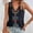 Black, variant on Womens Sleeveless Tops Summer V-Neck Tassel Trim Hem Tops Casual Ethnic-Style Embroidered Tank Tops