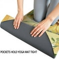 thumbnail image 3 of Yellow Checker Sunflower Bouquet Pattern Hot Yoga Mat Towel Non Slip for Hot Yoga - Quick-Drying Yoga Mat Cover with 4 Corner Pockets with Travel Bag - Hot Yoga Towel Non Slip 70"x26", 3 of 6